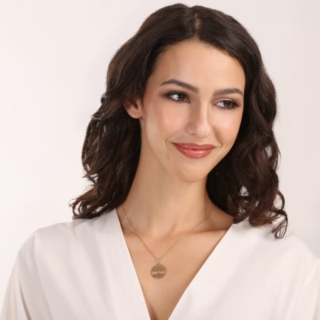 Zlatý 14 karátový přívěsek strom života s briliantem 94B00014