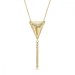Náhrdelník zlatý so Swarovski Elements Trident NG327118GS Golden Shadow