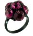 Prsten růžový se Swarovski Elements Květinka Fuchsia