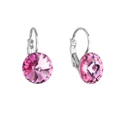 Náušnice Rivoli so Swarovski Elements Rose 12 mm