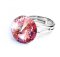 Prsteň ružový Rivoli so Swarovski Elements Rose 12 mm