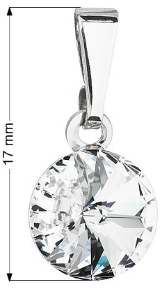 Přívěsek Rivoli se Swarovski Elements Krystal 8 mm