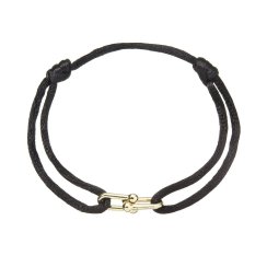 Kabbalah náramek s pozlacenou ozdobou 13094.3 black