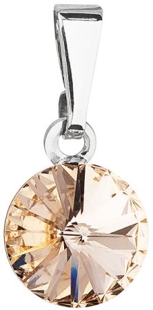 Přívěsek Rivoli se Swarovski Elements Light Peach 8 mm