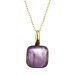 Pozlátený náhrdelník s pravým ametystom 12169.3