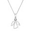 Strieborný náhrdelník biely Anjelik so Swarovski Elements Krystal