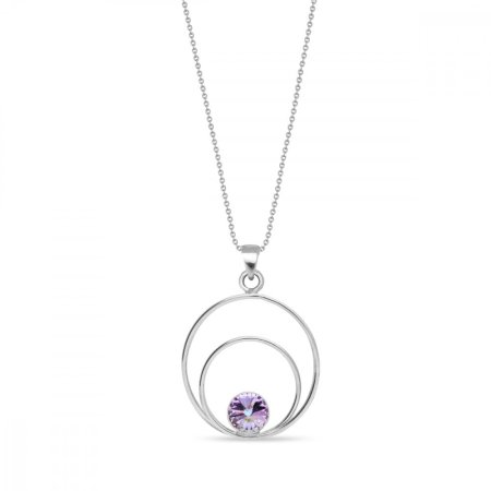 Náhrdelník fialový se Swarovski Elements Glory NOD1122SS29VL Vitrail Light