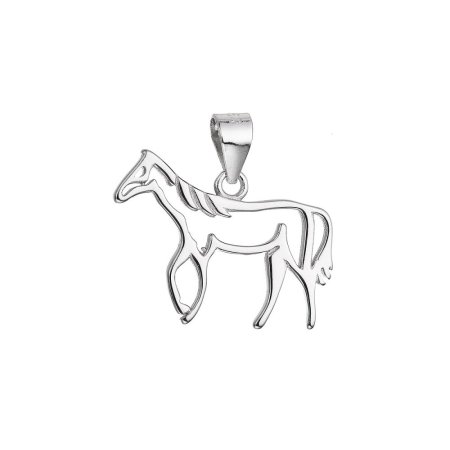 Strieborný prívesok kôň 64035