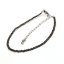 Náramok s pravými grey spinel kameňmi 43055.3 oceľ
