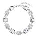 Stříbrný náramek se Swarovski krystaly bílý 33047.1 Krystal
