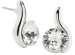 Náušnice se Swarovski Elements čirá vlnka Krystal