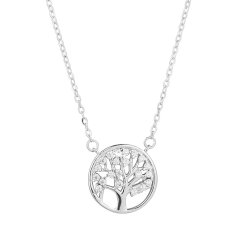 Strieborný náhrdelník strom života so zirkónmi 12097.1 crystal