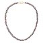 Perlový náhrdelník z riečnych perál so zapínaním zo 14 karátového zlata 922001.3/9267A dk.peacock