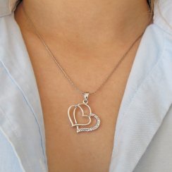 Náhrdelník se Swarovski Elements srdce Krystal