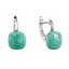 Strieborné náušnice s pravým amazonitom 11732.3