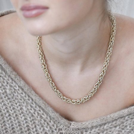 Masívny náhrdelník pozlátený 72094