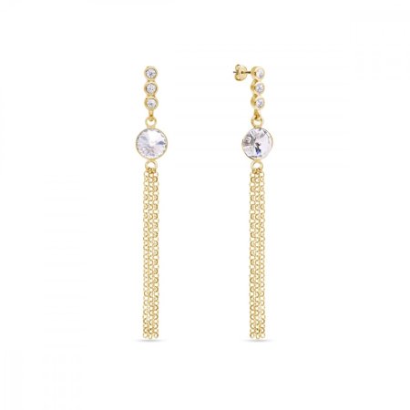 Náušnice číre so Swarovski Elements Ballena KCG1122SS29C Krystal