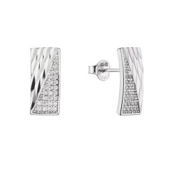 Stříbrné náušnice obdélníky 11694.1