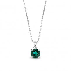 Náhrdelník zelený se Swarovski Elements Ronda NP1088SS39EM Emerald