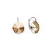 Náušnice zlaté Rivoli sa Swarovski Elements Sweet Candy K112212GS Golden Shadow 12 mm
