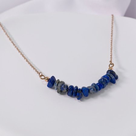 Náhrdelník s kamenem lapis lazuli 42037.3 ocel