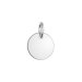 Strieborný prívesok placička 64092