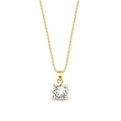 Náhrdelník čirý se Swarovski Elements Ronda NPG1088SS39C Krystal