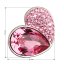 Přívěsek růžový se Swarovski Elements 34161.3 srdce Rose