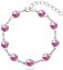 Náramok Rivoli so Swarovski Elements Rose 8 mm