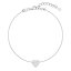 Stříbrný náramek se syntetickým opálem bílé srdce 13018.1 White s. Opal