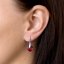 Sada šperkov s kryštálmi Swarovski náušnice a prívesok červené srdce 39003.4 Siam