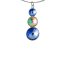 Prívesok Rivoli so Swarovski Elements s tromi krištáľmi Light Sapphire