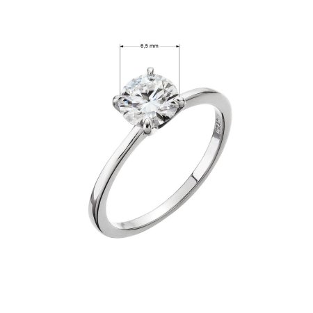 Stříbrný prsten ELEN 15M00003 moissanite