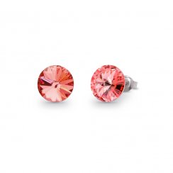 Náušnice Rivoli ružové so Swarovski Elements Sweet Candy Studs K1122SS47RP Rose Peach