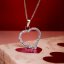 Strieborný prívesok s kryštálmi Swarovski biele srdce 34093.1 Kryštál