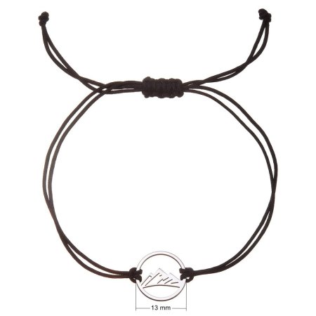 Kabbalah náramok hory 13077.3 čierny