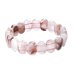 Náramek s minerálními kameny růženín tmavý 43057.3