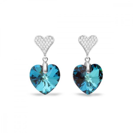 Náušnice modré sa Swarovski Elements Spirit KCN622814BB Bermuda Blue