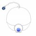 Stříbrný náramek modrý se Swarovski Elements Orbita BCD1122SS39SA Sapphire