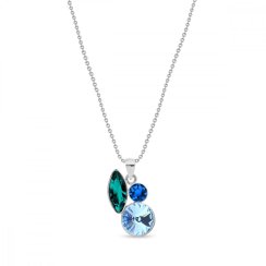 Náhrdelník modrý sa Swarovski Elements Artesia Fine N2201MIX1EMAQ Aquamarine