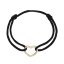 Kabbalah náramek s pozlaceným srdcem 13093.3 black