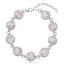 Strieborný náramok so Swarovski kryštálmi ružový 33048.3 Magic Rose