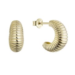 Pozlátené náušnice polkruhy 61161