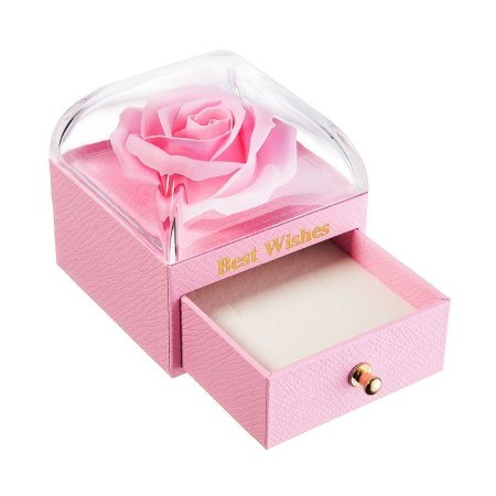 Darčeková krabička kvetina KR0006 ružová