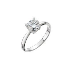 Stříbrný prsten ELEN 15M00006 moissanite