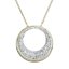 Náhrdelník zlatý se Swarovski Elements kolečko 32026.1 Krystal Gold