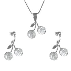 Súprava so Swarovski Elements čerešničky Krystal