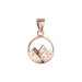 Pozlátený prívesok hory 64086 rose gold
