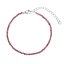 Náramok s pravými garnet kameňmi 43055.3 oceľ