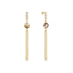 Náušnice zlaté se Swarovski Elements Ballena KCG1122SS29GS Golden Shadow